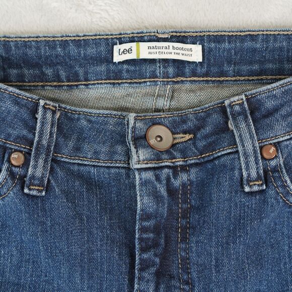 Lee Jeans Womens 12P Petite Blue Natural Bootcut Stretch Denim 305834F - Picture 3 of 9